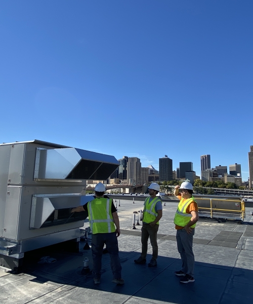 New Homes Team on Roof